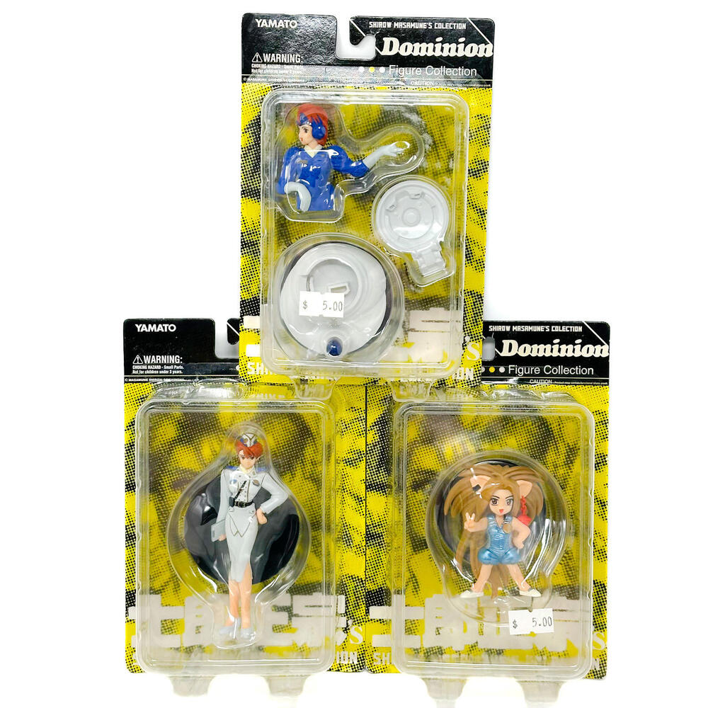 Dominion Tank Police Figure Collection Leona Uni 3pc Lot Masamune Shirow‎ Yamato